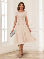 Valerie champagne alternate front view 2 mother of the bride dress