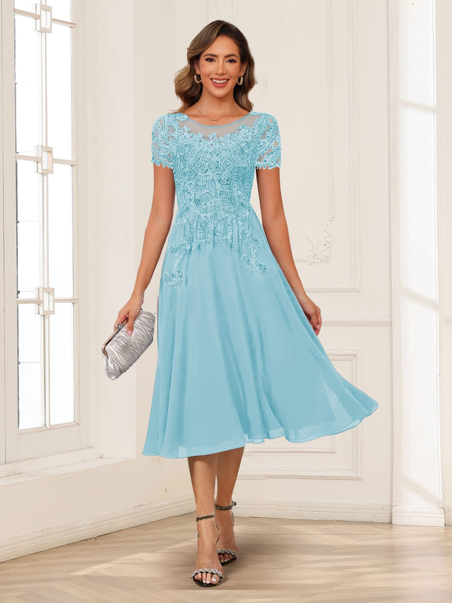 Valerie sky blue alternate front view 2 mother of the bride dress