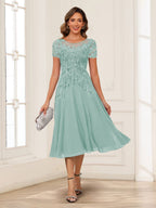 Valerie pool blue alternate front view 2 mother of the bride dress
