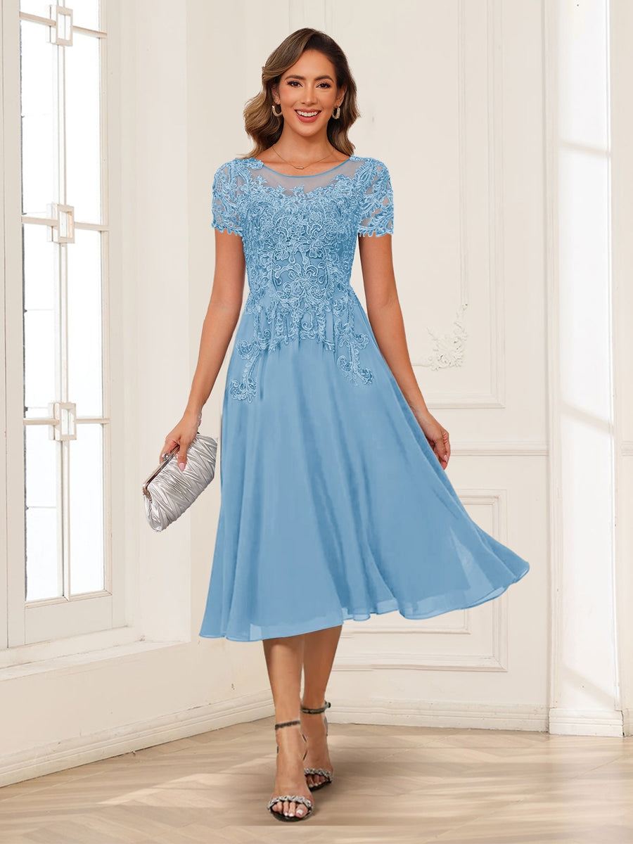Valerie sky blue alternate front view 3 mother of the bride dress