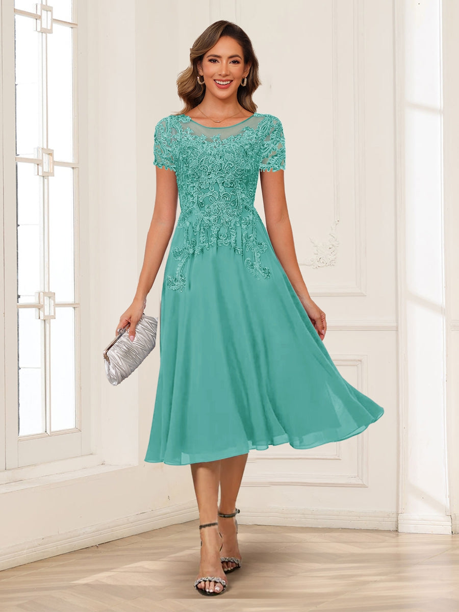 Valerie pool blue alternate front view 3 mother of the bride dress