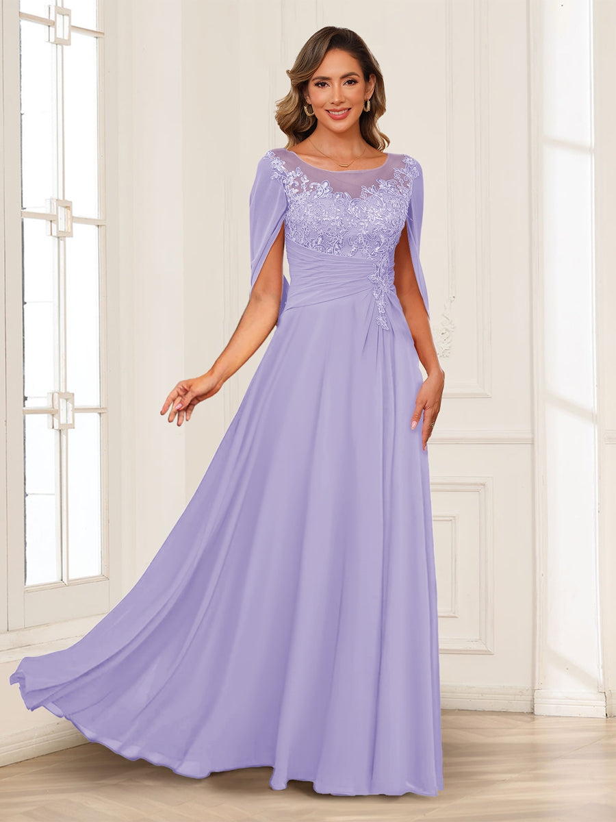 Luna June Lilac back view mother of the bride dress