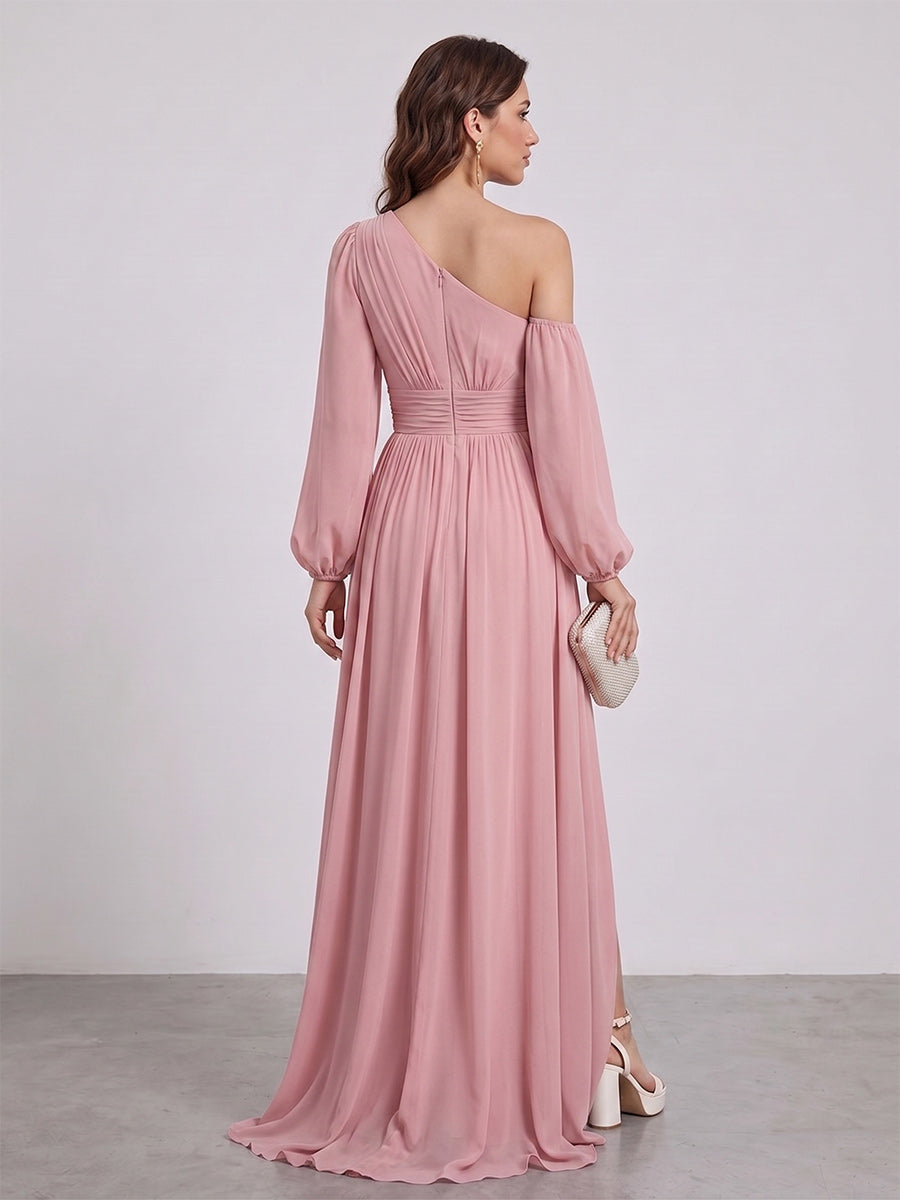 Harriet Rose Pink back view bridesmaid dress