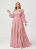 Celestine Rose Pink front view wedding guest dress