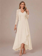 Oceane champagne alternate front view 2 mother of the bride dress