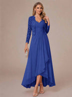 Oceane royal blue alternate front view 2 mother of the bride dress