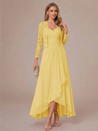 Oceane gold alternate front view 2 mother of the bride dress