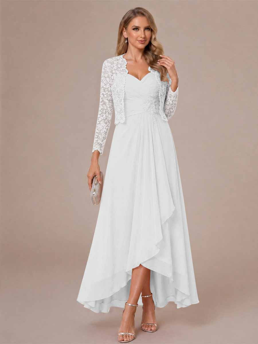 Oceane ivory alternate front view 2 mother of the bride dress