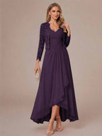 Oceane plum alternate front view 2 mother of the bride dress