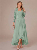 Oceane sage green alternate front view 2 mother of the bride dress