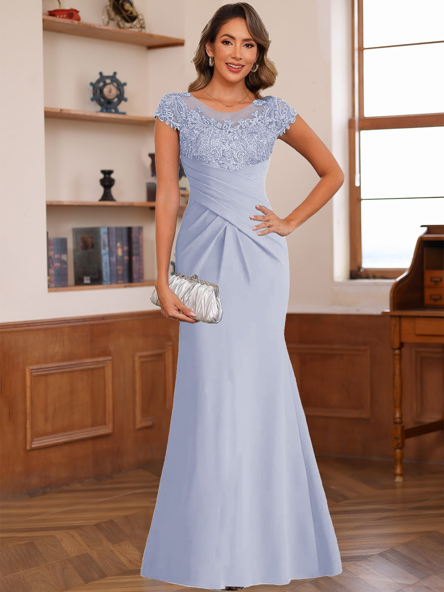 Genevieve Lark Lavender front view mother of the bride dress