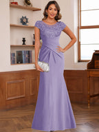 Genevieve Lark Wisteria back view mother of the bride dress
