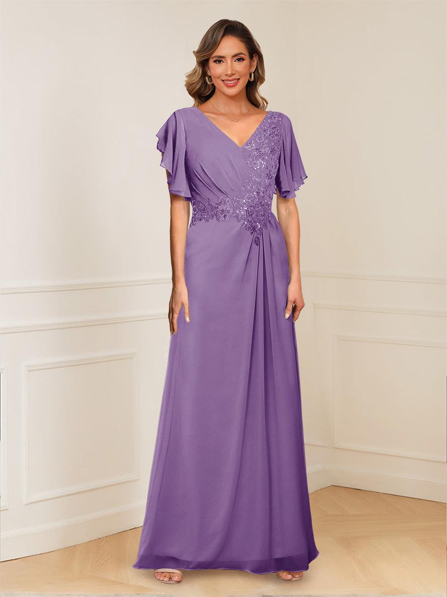 Celestine Hope Wisteria front view mother of the bride dress