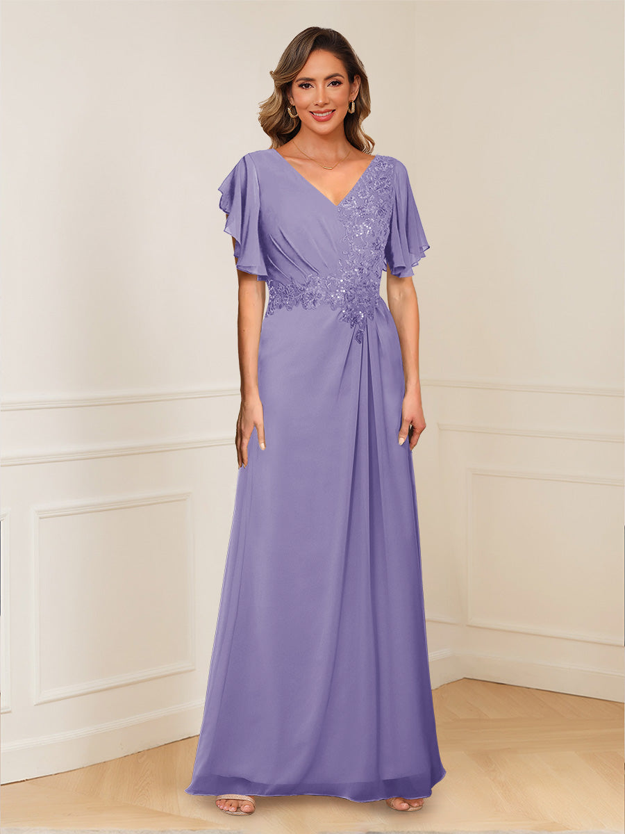 Celestine Hope Wisteria back view mother of the bride dress