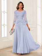Dorothea June Lavender front view mother of the bride dress