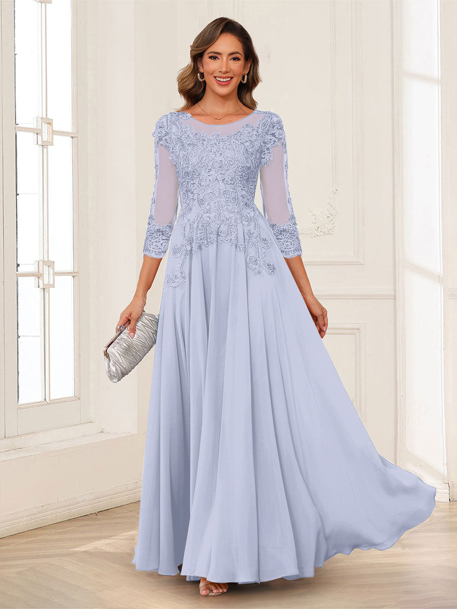 Dorothea June Lavender front view mother of the bride dress