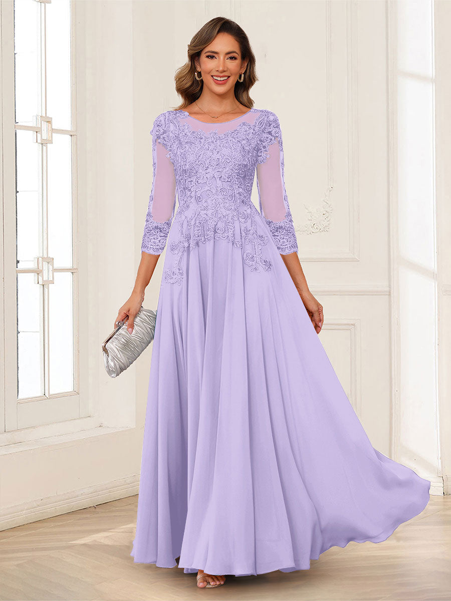 Dorothea June Lilac back view mother of the bride dress