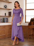 Camille wisteria front view mother of the bride dress