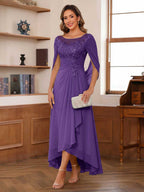 Camille regency front view mother of the bride dress
