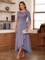 Theodora Belle Wisteria back view mother of the bride dress