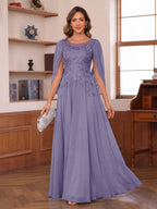 Dahlia wisteria alternate front view 2 mother of the bride dress