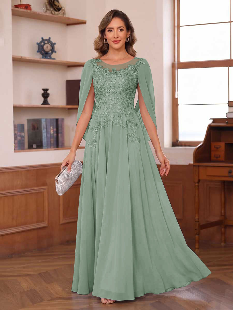Dahlia sage green alternate front view 2 mother of the bride dress