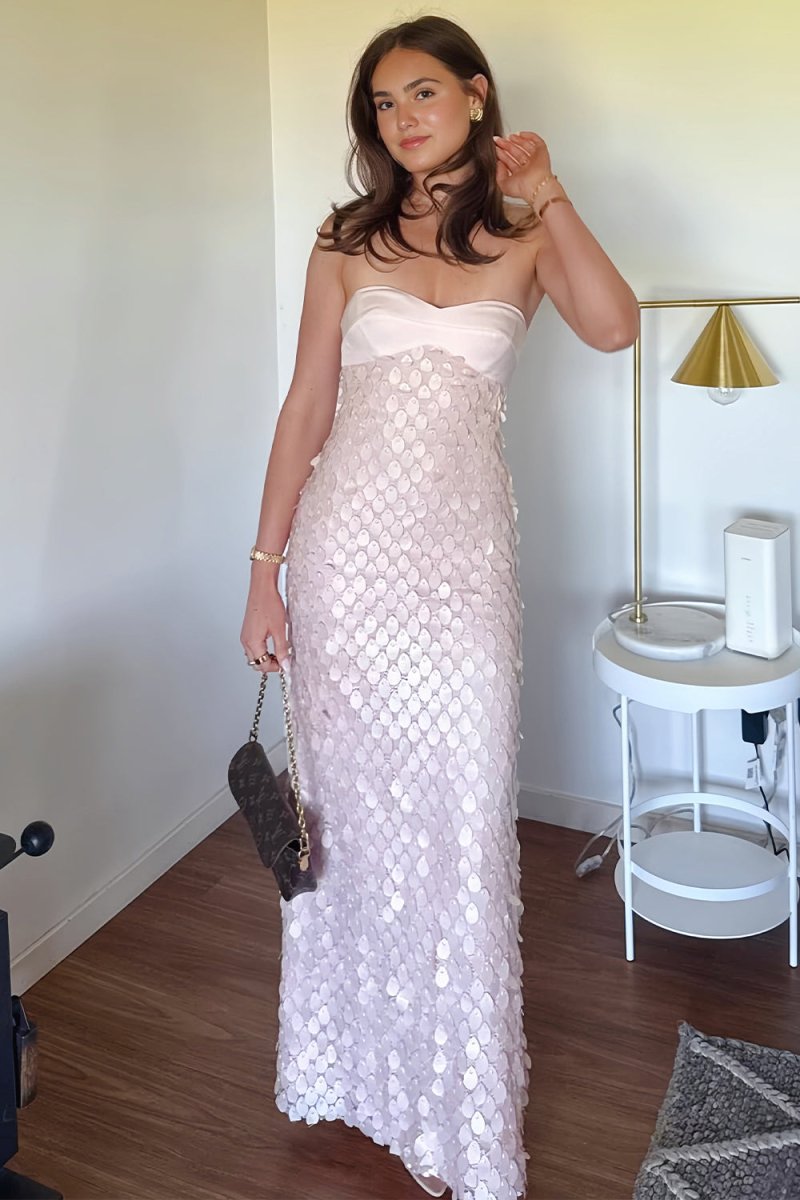 Saskia Moon Rose Pink detail 2 prom dress