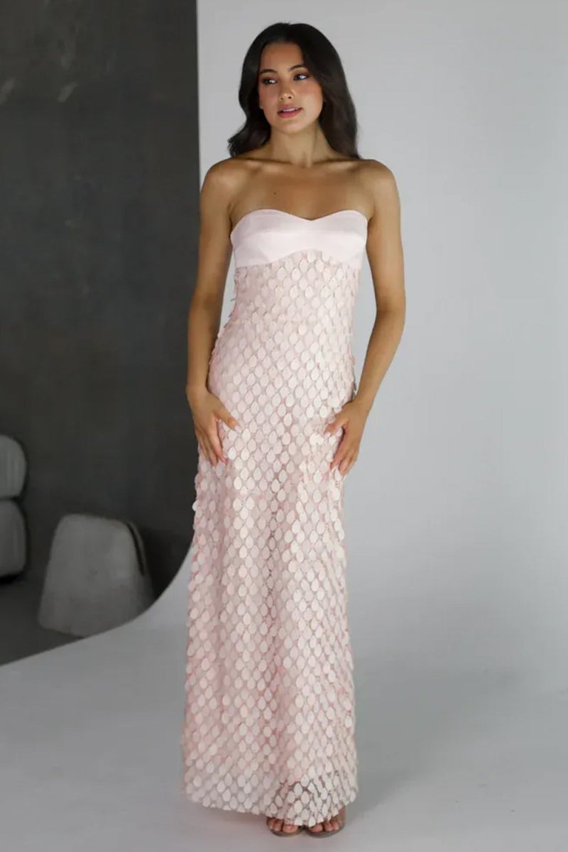 Saskia Moon Rose Pink detail 1 prom dress