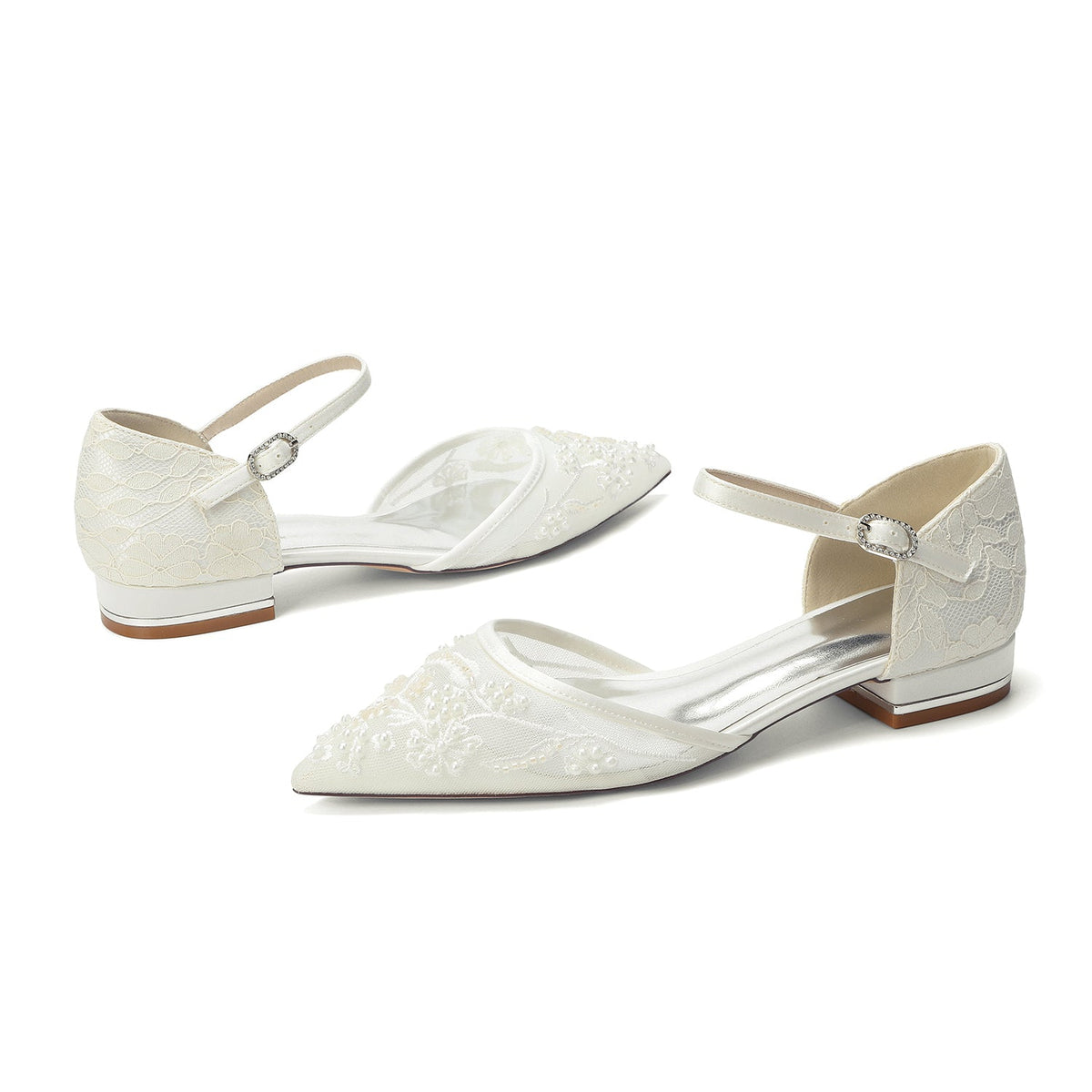 Mirelle Flat Ivory detail view 2 shoes
