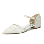 Mirelle Flat Ivory front view shoes