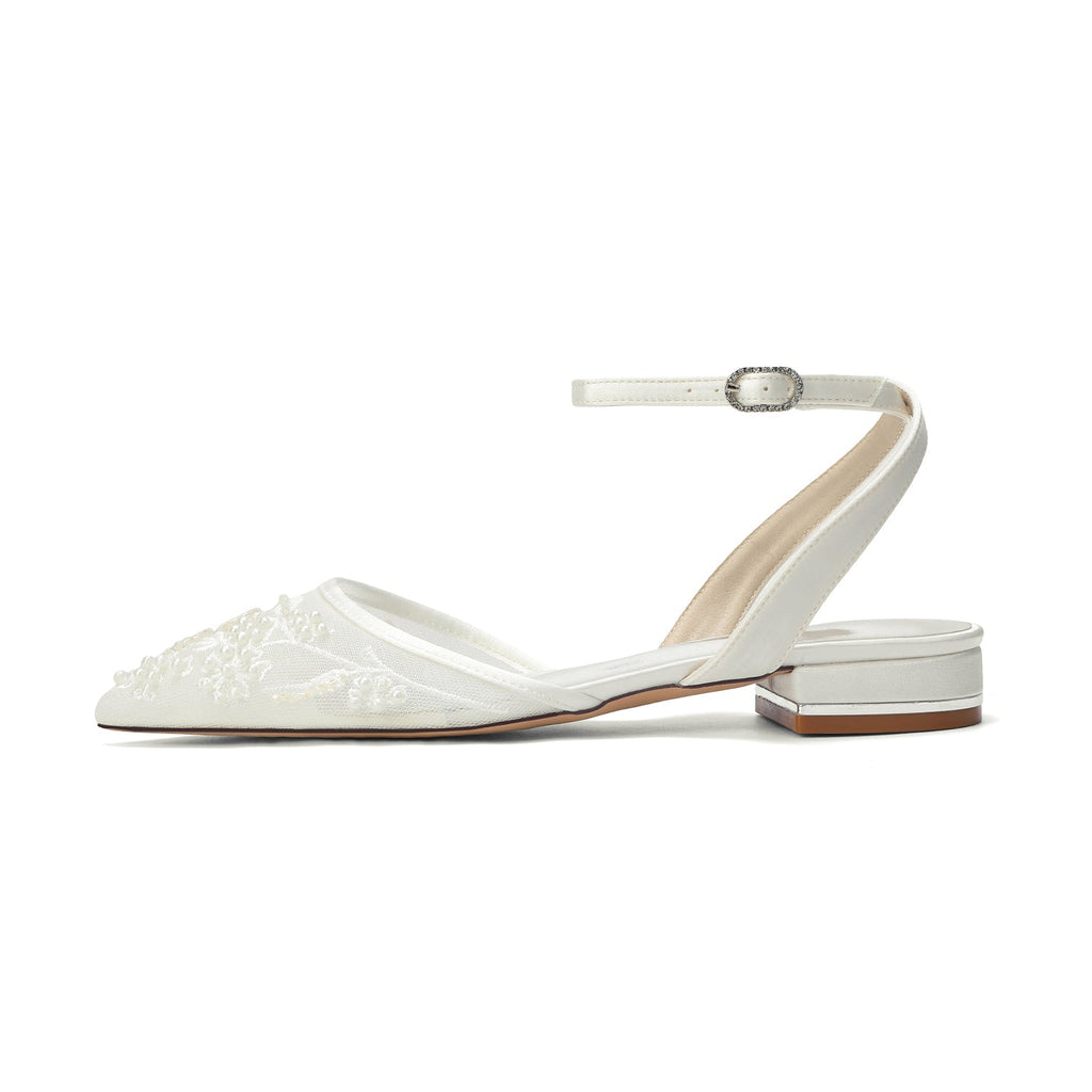Elara Flat Ivory alternate view shoes