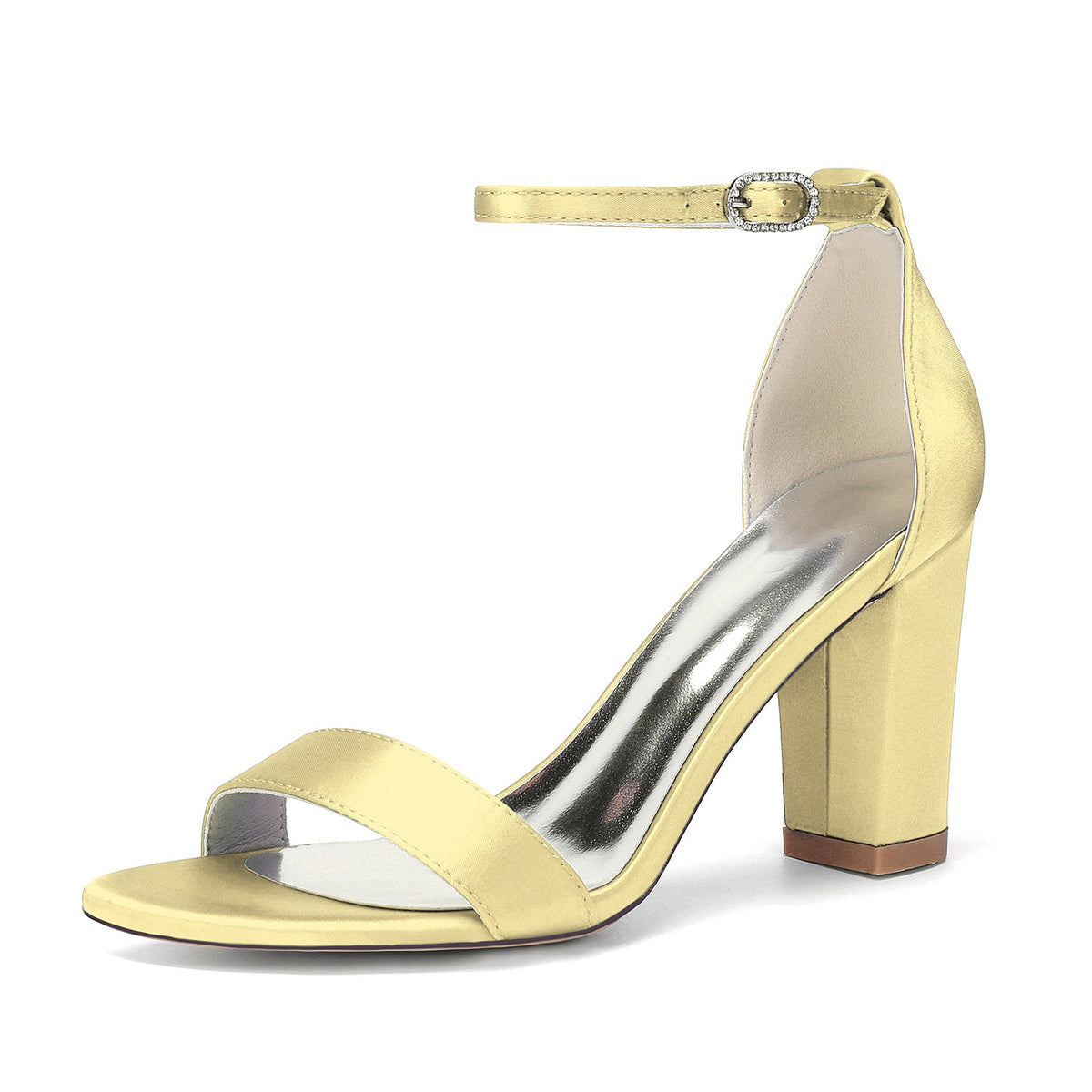 Celeste Heel Yellow front view heels