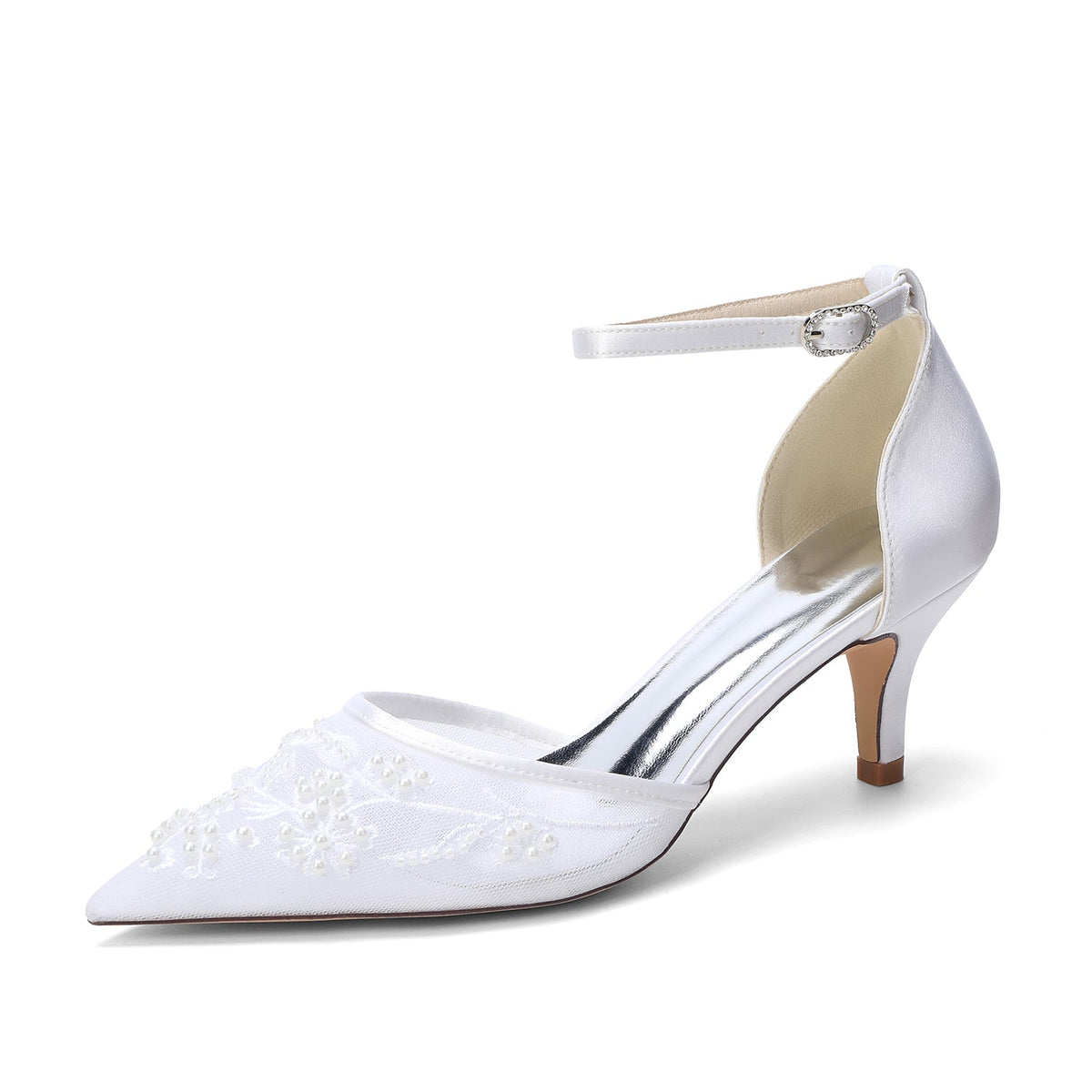 Vienne Stiletto White front view heels