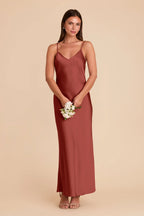 Amara Spice front view bridesmaid dress