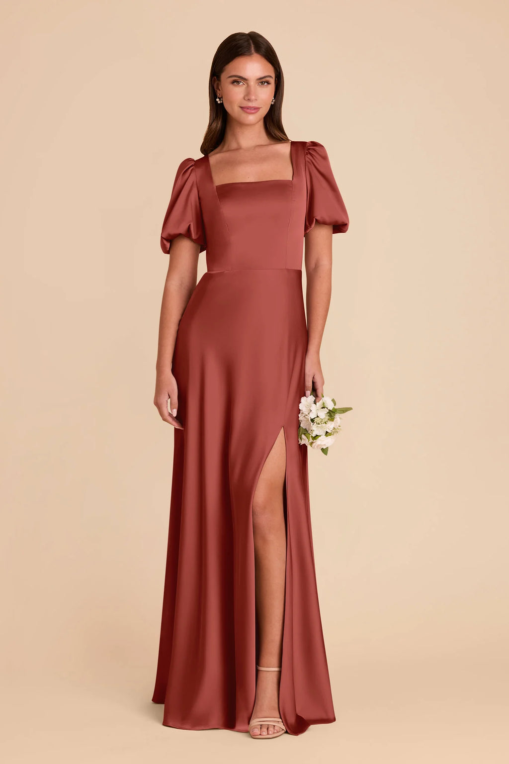 Selene Spice front view bridesmaid dress