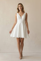 Alessia Diamond White front view wedding dress