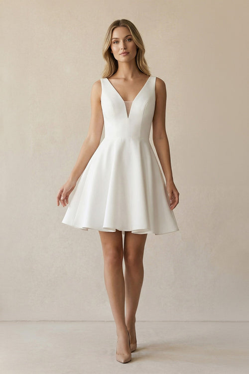 Alessia Diamond White front view wedding dress