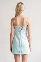 Alouette Aqua detail 1 homecoming dress