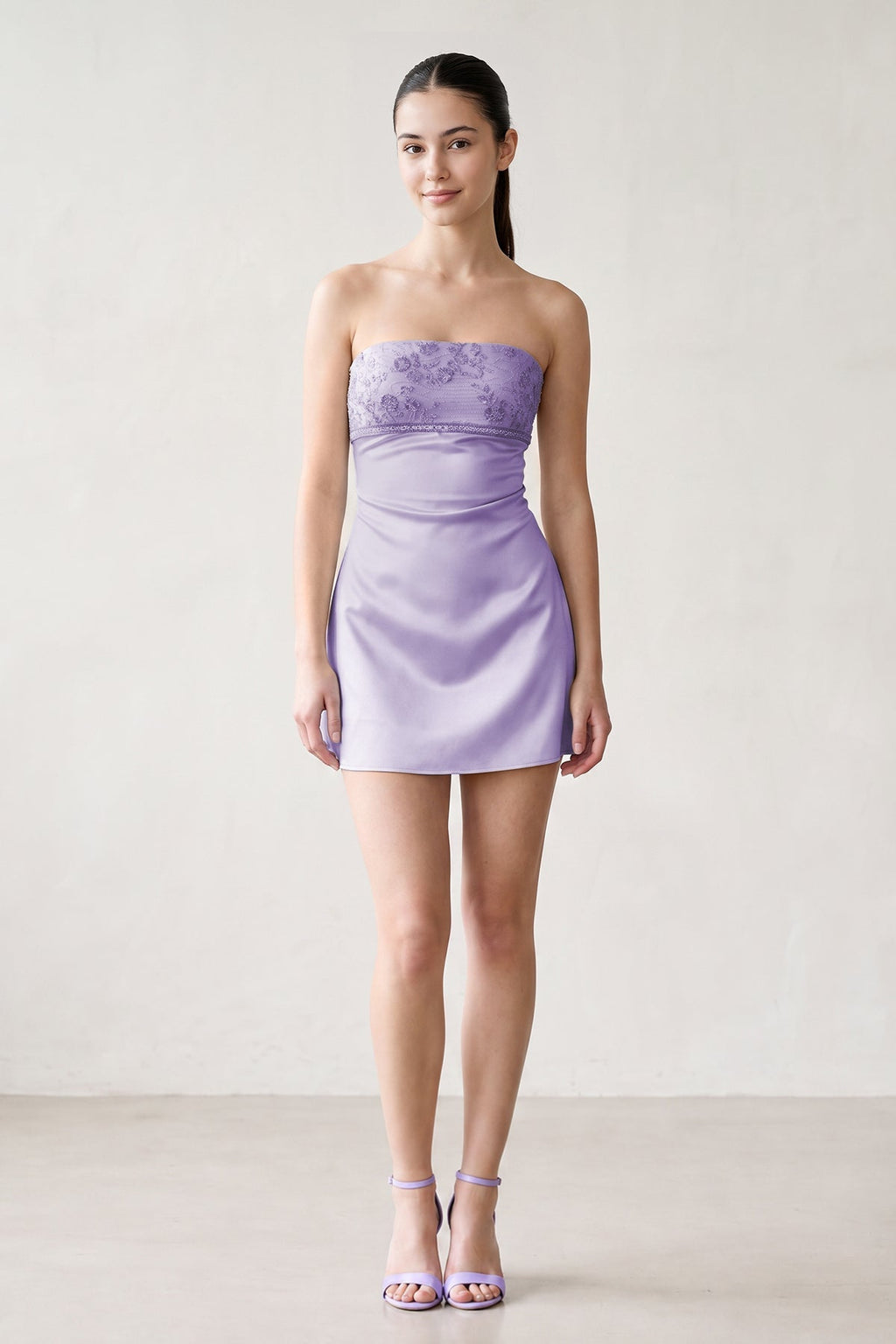 Aqua Strapless Appliqued Satin Sheath Homecoming Dress