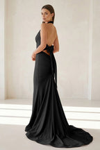 Petronella Rue Black back view prom dress