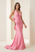 Petronella Rue Rose Pink front view prom dress
