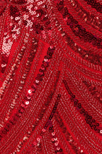 Daphne Soleil Red detail 1 prom dress