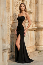 Amabel Black front view prom dress