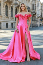 Xylia Noor Hot Pink front view prom dress