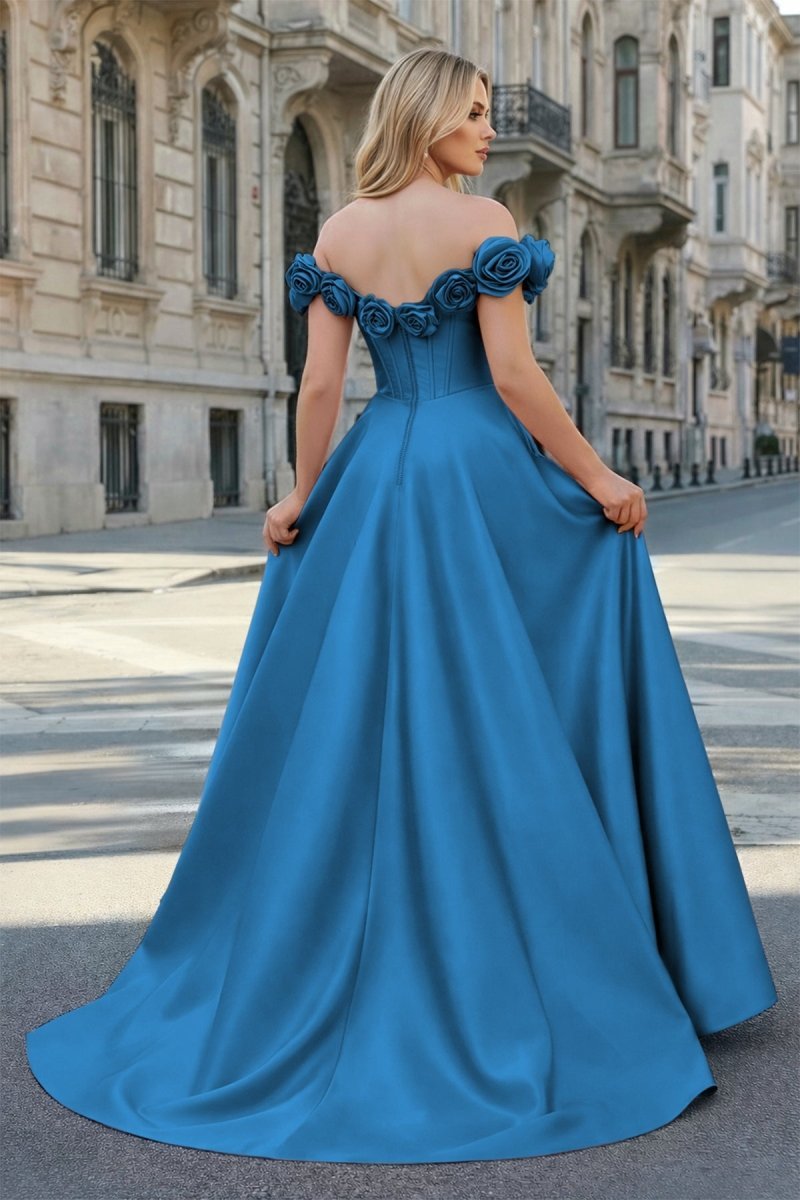Xylia Noor Peacock back view prom dress