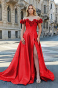 Xylia Noor Red front view prom dress