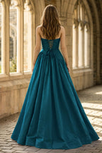 Fiora Camille Peacock back view prom dress
