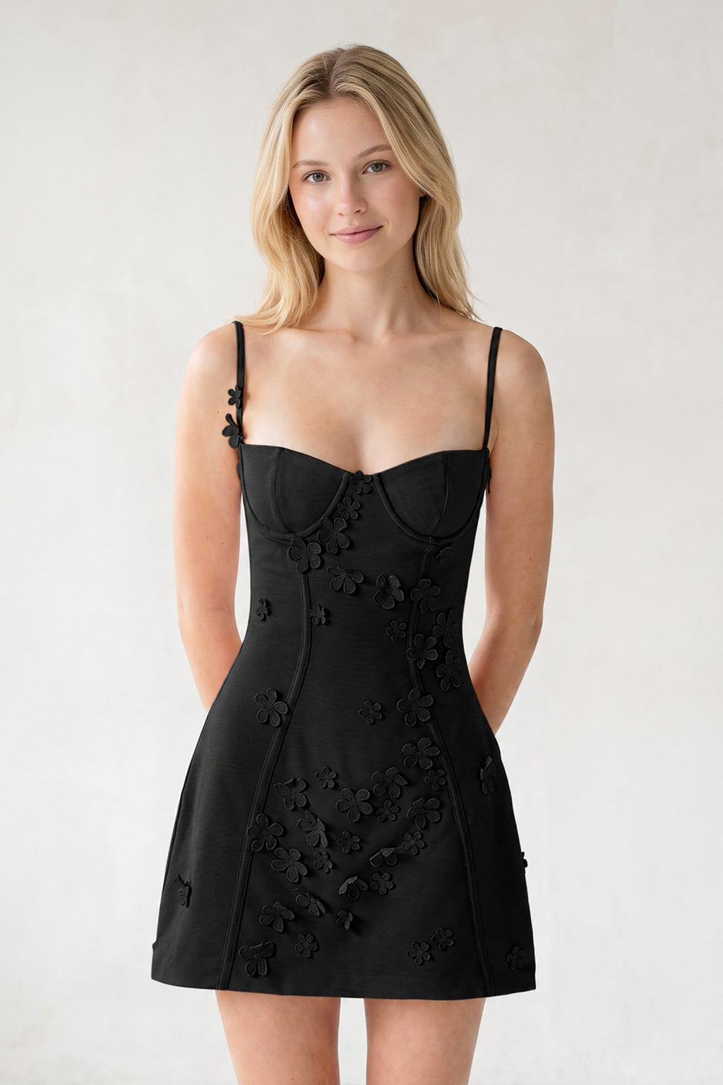Ksenia Black side view homecoming dress