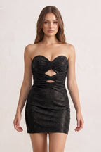Orange Sheath Sweetheart Sequined Cut Out Short Homecoming & Cocktail Dresses