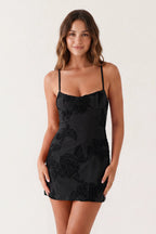 Coral Pink Spaghetti Straps Embroidered Sheath Mini Homecoming Dress